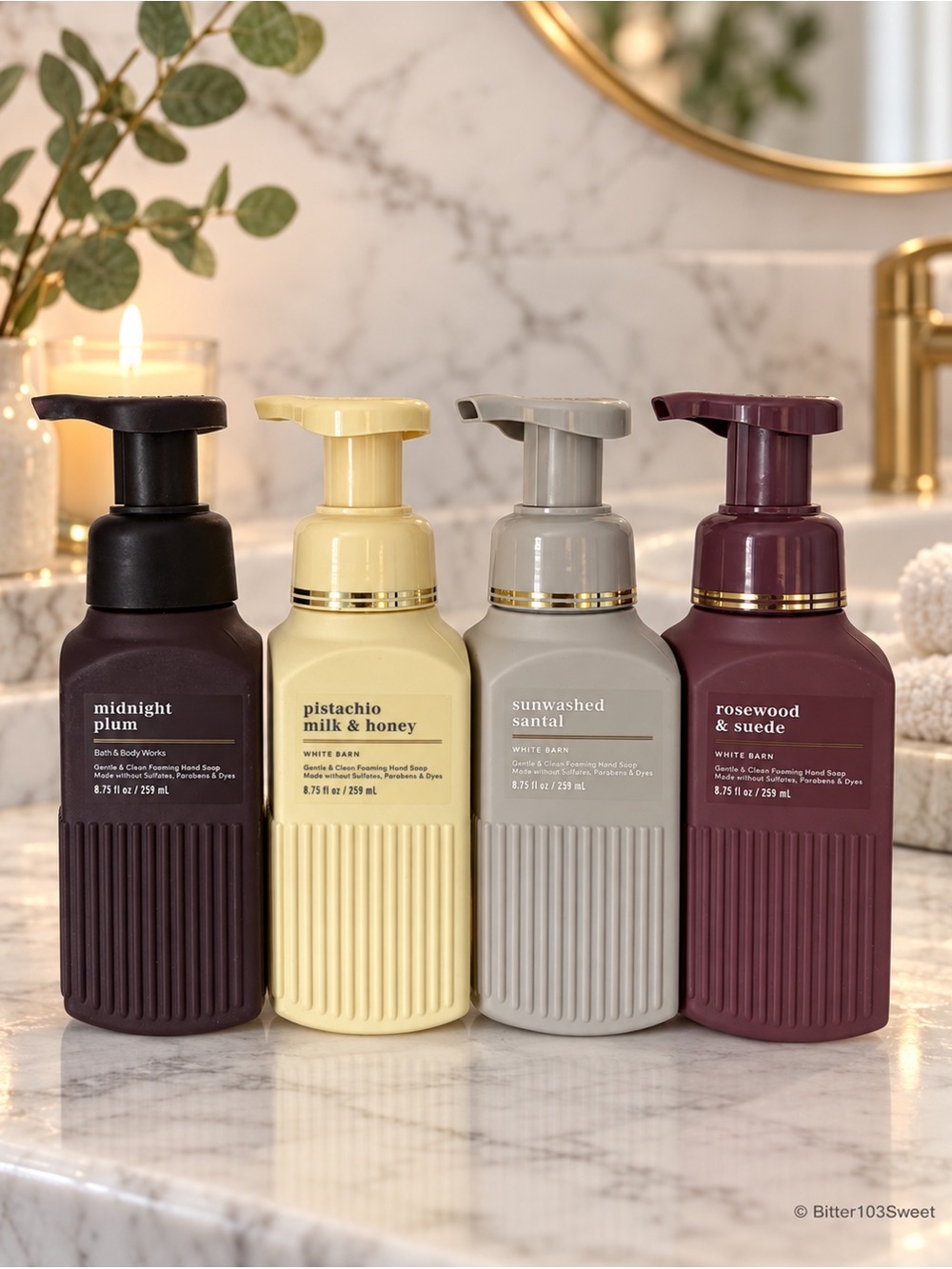 Bath & Body Works Foaming Hand Soap 4-Piece Bundle